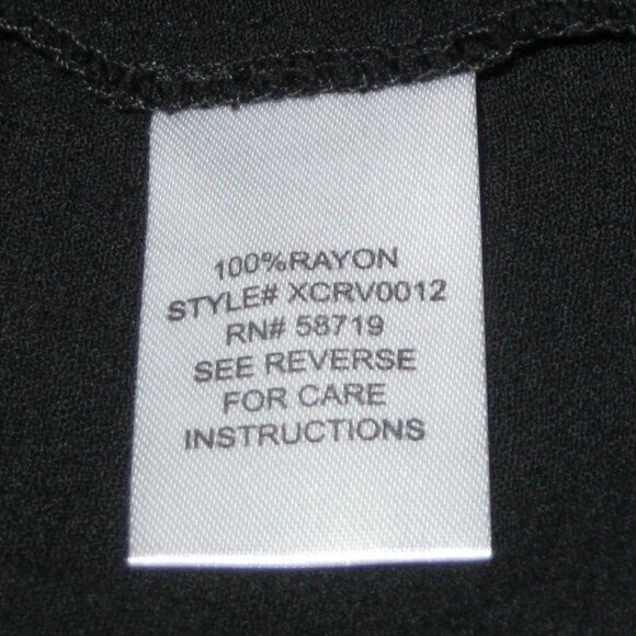 NY Collection Long Open Vest Black Small NWT - Picture 7 of 7